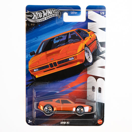 HotWheels Silver Series BMW M1 Orange –  (Imported) 1:64 Scale