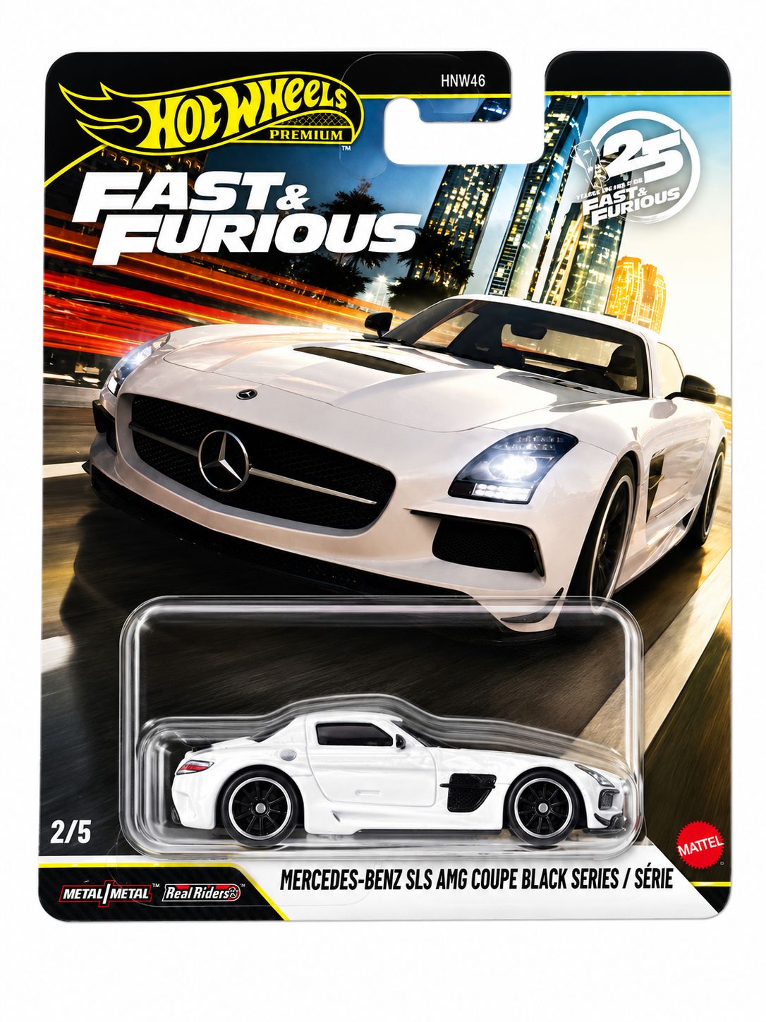 Hot Wheels Premium Fast & Furious Mercedes-Benz SLS AMG Coupé Black Series