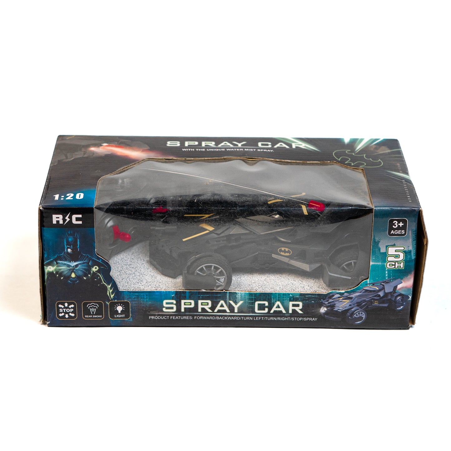 Bat-Man Remote Control High Speed Rc Car With Smoke  Effect – 1:20 Scale