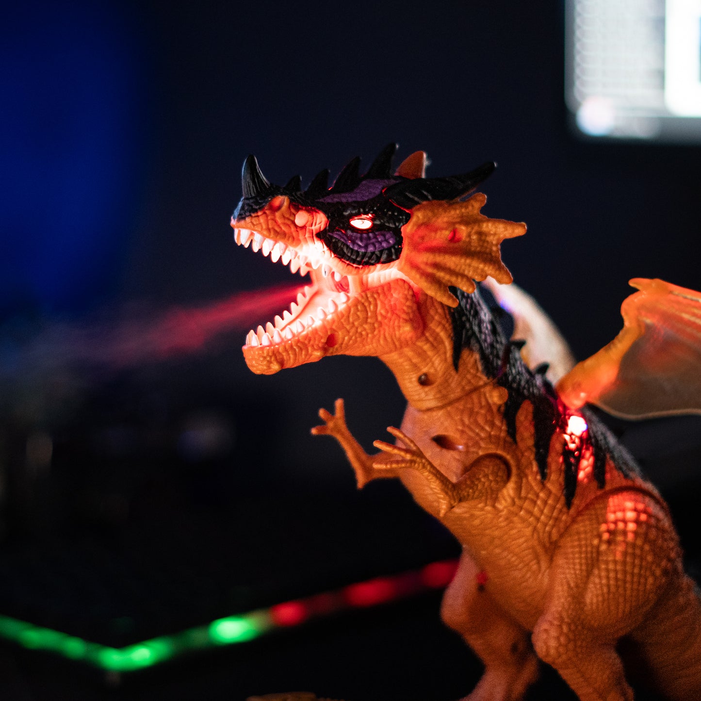 Walking Dinosaur Toy with Realistic Sound & Smoke  Spray | Remote Control Dinosaur Toy