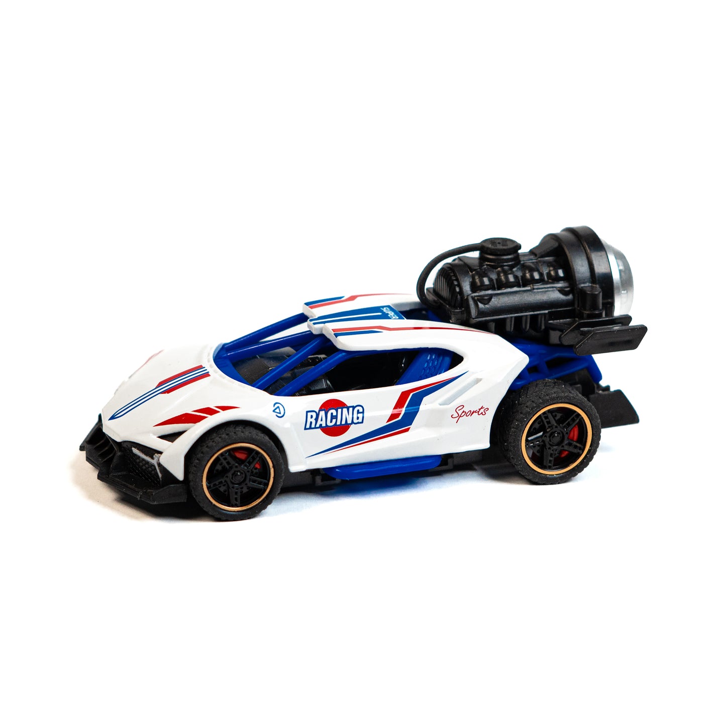 Mini Metal Pull-Back Car with Mist Smoke Spray  and Light Up