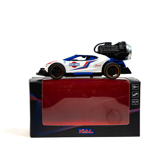 Mini Metal Pull-Back Car with Mist Smoke Spray  and Light Up