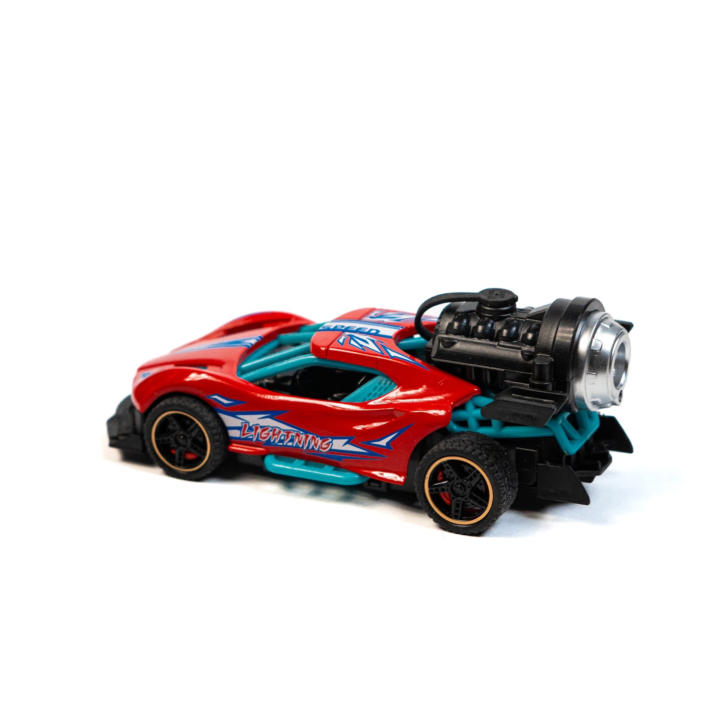 Mini Metal Pull-Back Car with Mist Smoke Spray  and Light Up