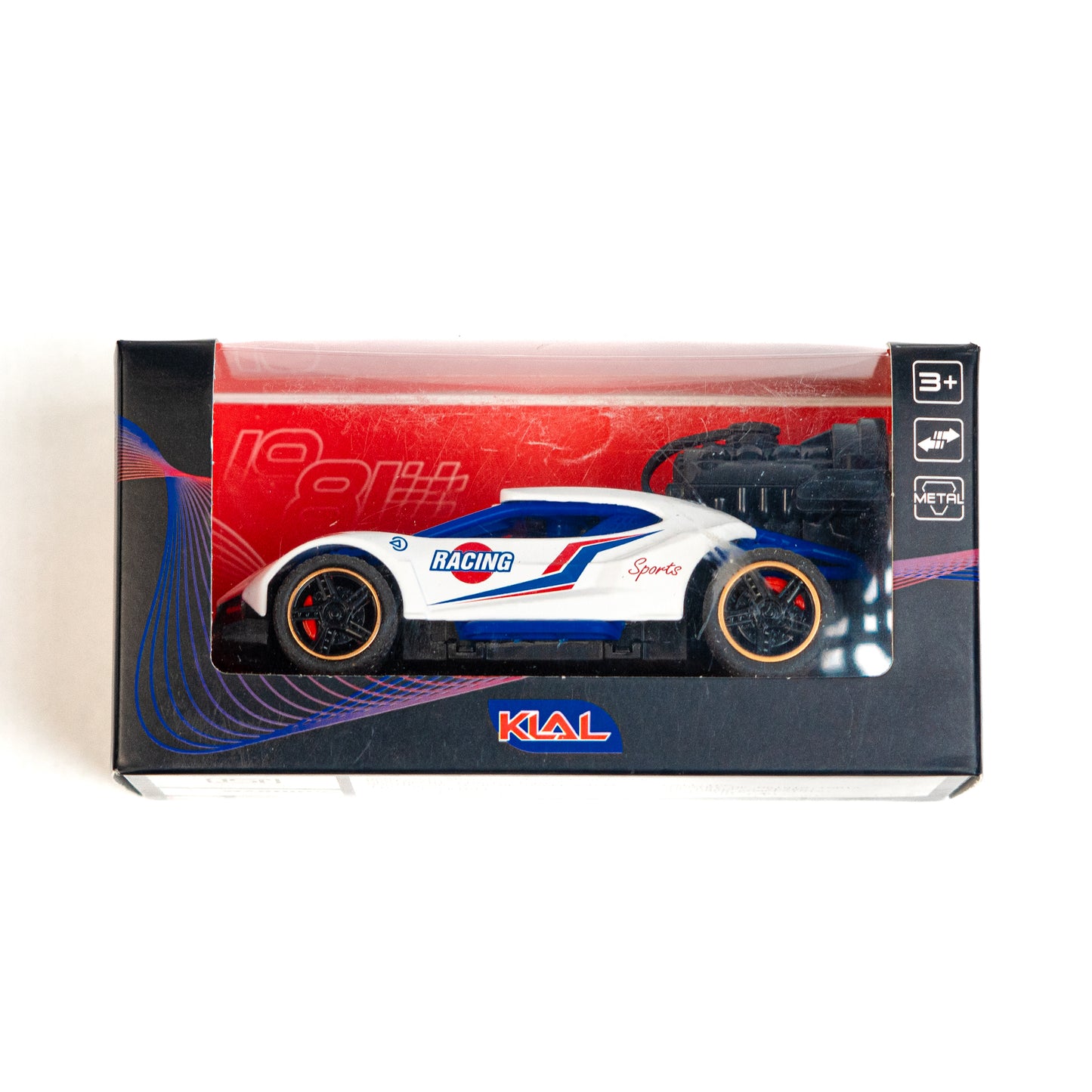 Mini Metal Pull-Back Car with Mist Smoke Spray  and Light Up