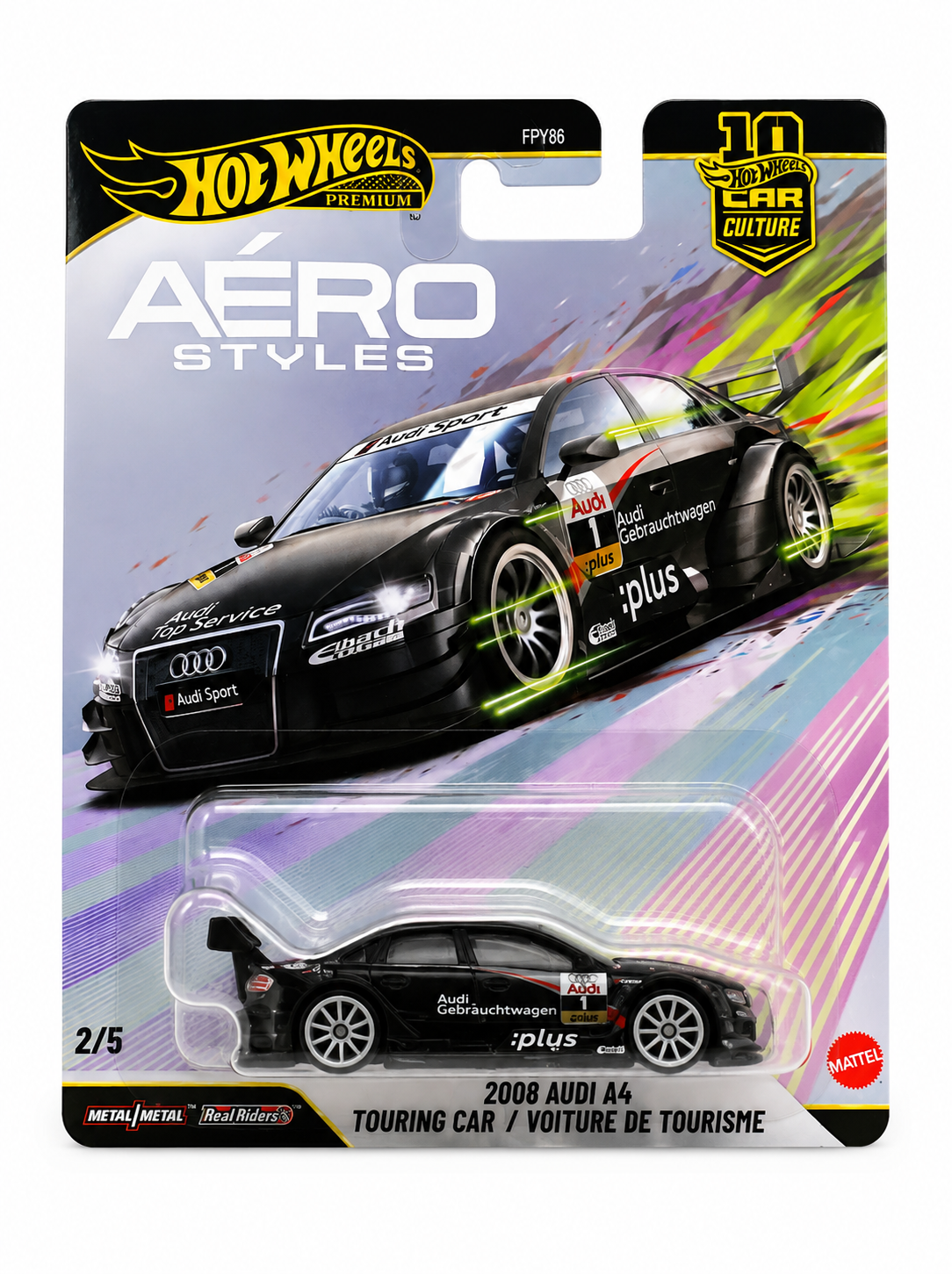 2008 Audi A4 Touring Car diecast model featuring authentic DTM racing livery and premium detailing