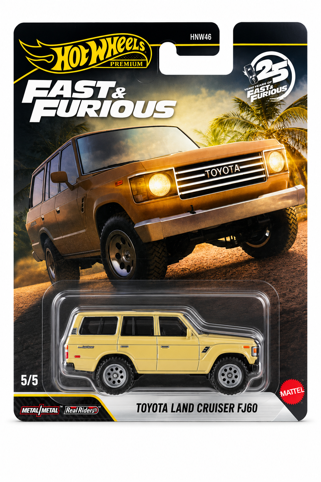 Hot Wheels Premium Fast & Furious Toyota Land Cruiser FJ60 die-cast collectible off-road SUV