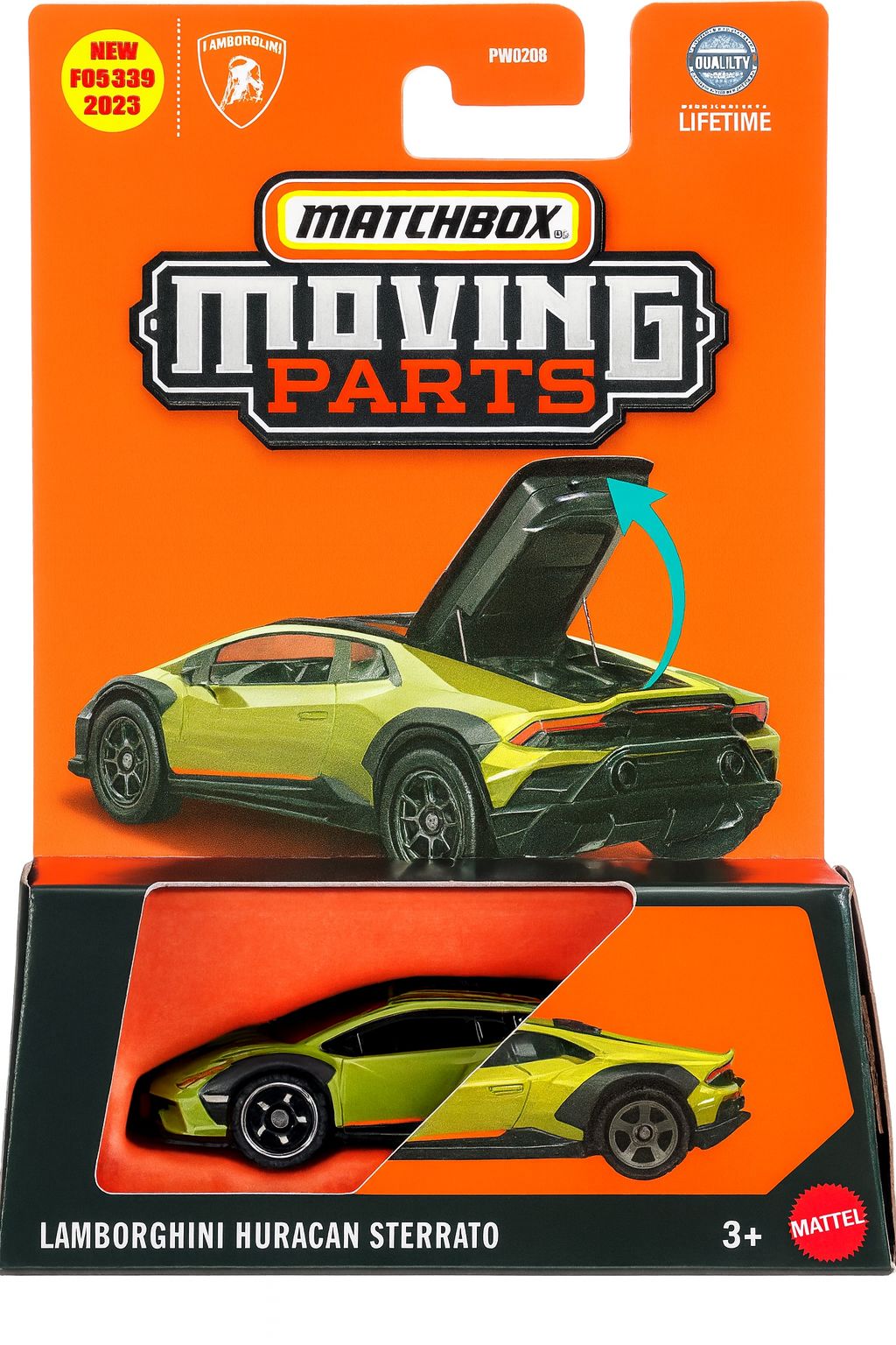 Matchbox Moving Parts Lamborghini Huracan Sterrato die cast toy car model