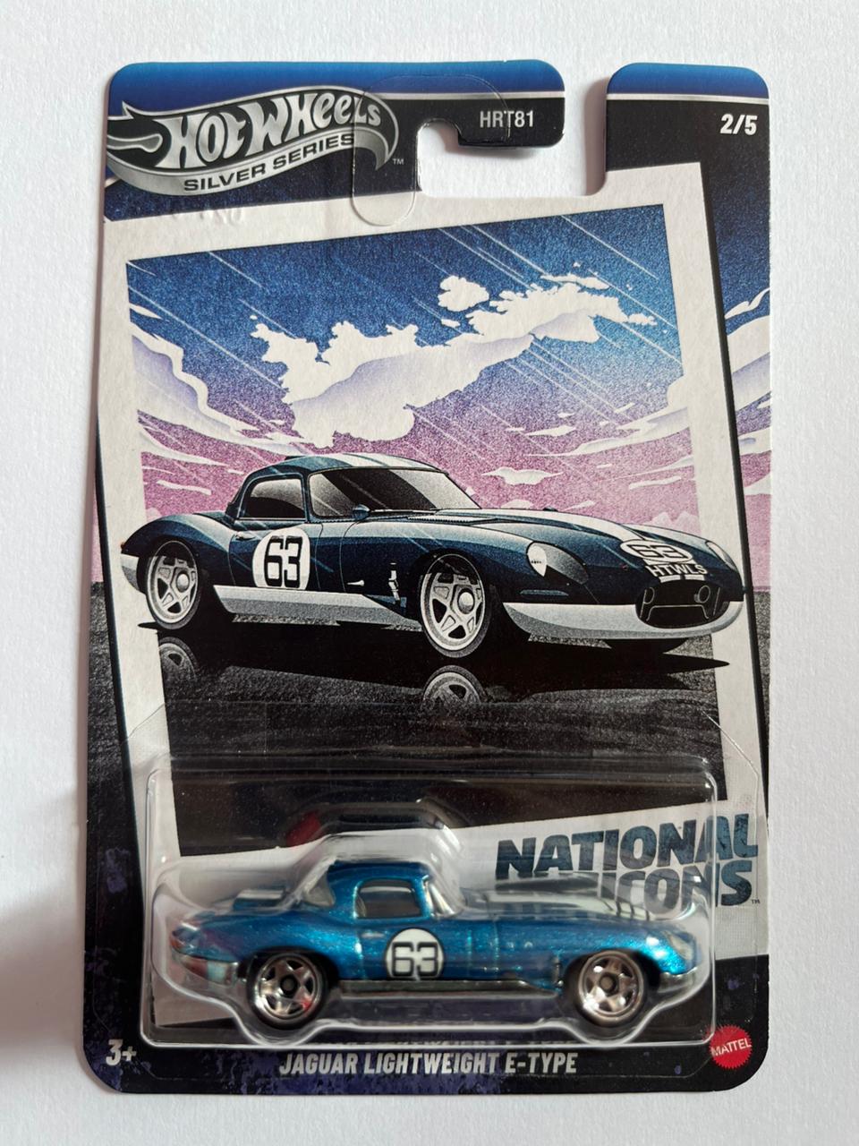 Hot Wheels Jaguar Lightweight E-Type National Icon Die Cast Car 1:64 Scale