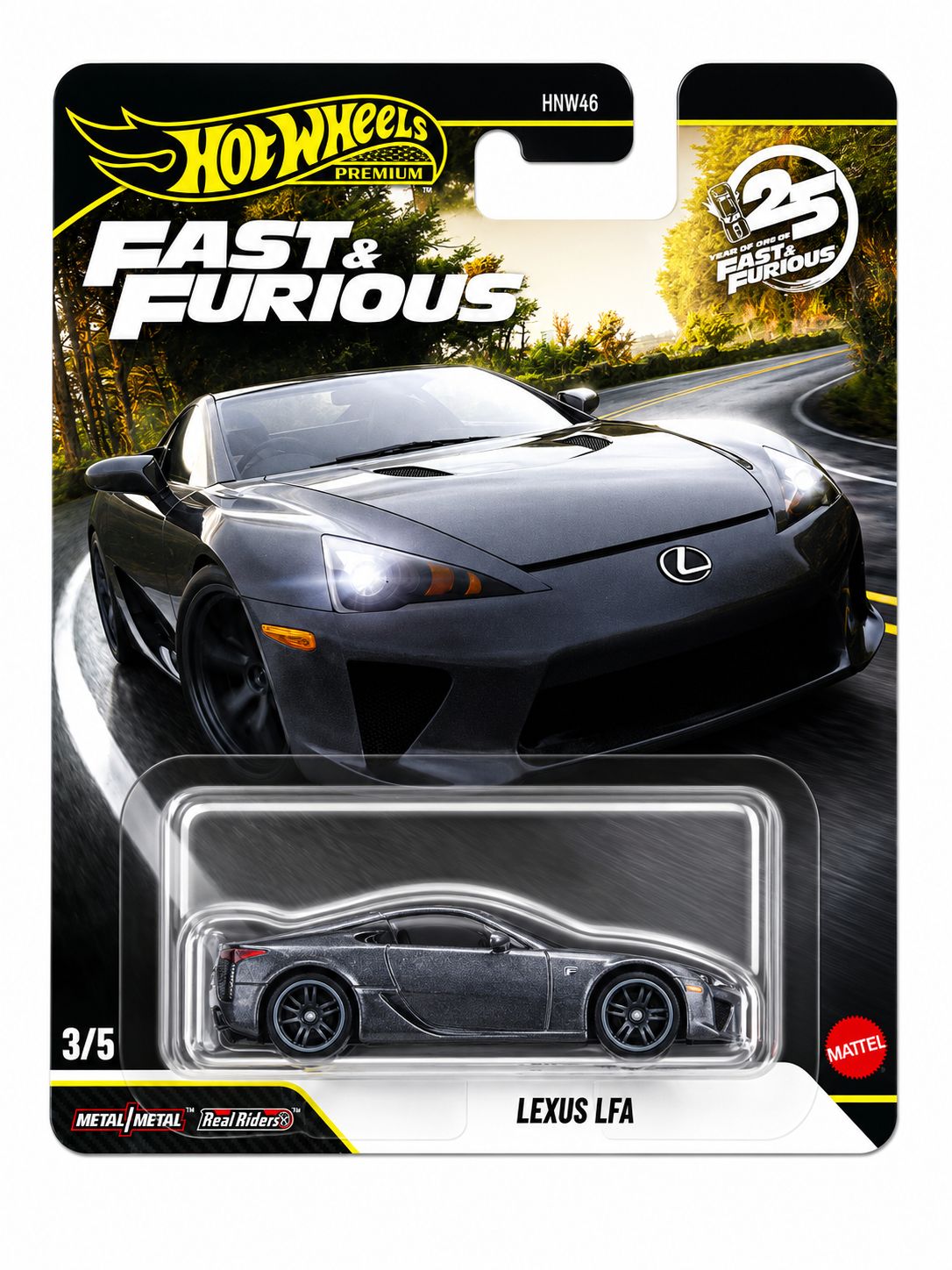 Hot Wheels Premium Fast & Furious 25th Anniversary 1:64 Scale Lexus LFA