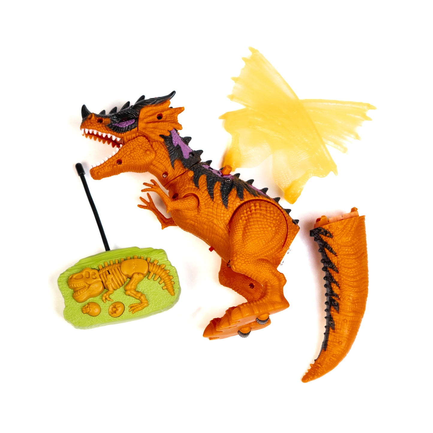Walking Dinosaur Toy with Realistic Sound & Smoke  Spray | Remote Control Dinosaur Toy