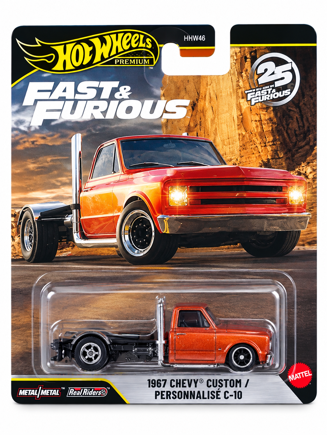 Hot Wheels Premium Fast & Furious 25th Anniversary 1967 Chevy Custom C-10